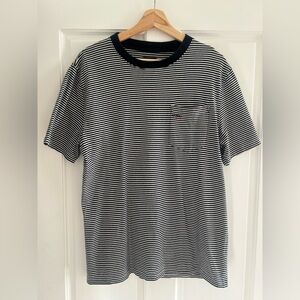 NOAH Black Striped Men's Shirt